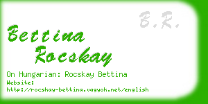 bettina rocskay business card